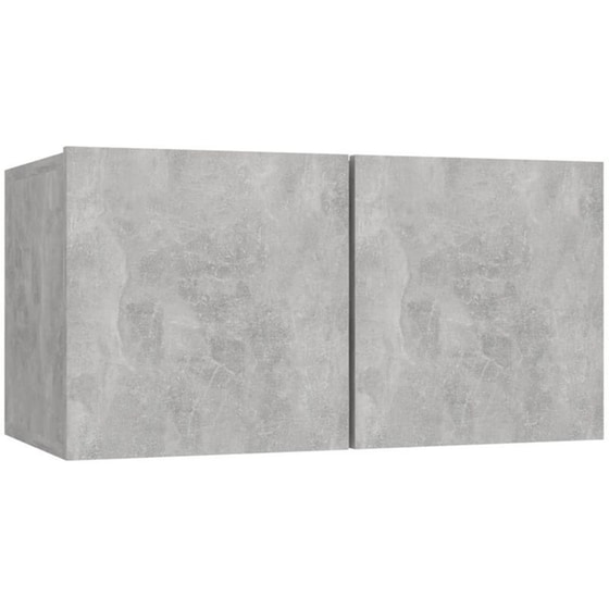 Έπιπλα Τηλεόρασης VidaXL Μοριοσανίδα 4 Τμχ 60x30x30cm - Γκρι image 4