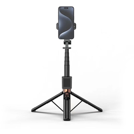 Selfie Stick XO SS23 με Ring Lights - Μαύρο image 2