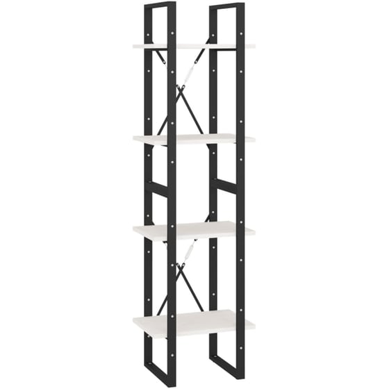 Βιβλιοθήκη VidaXL από Μέταλλο 40x30x140 cm - Λευκό image 0