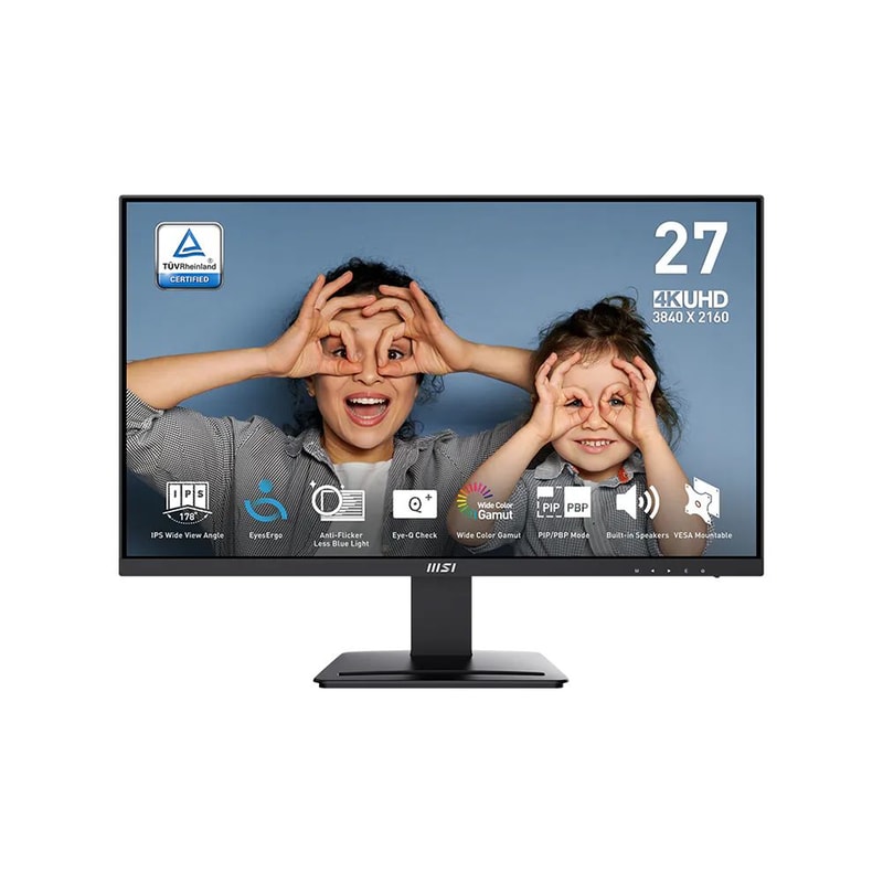 MSI Pro MP273U Monitor 27 4K Ultra HD IPS Flat 60Hz 4ms
