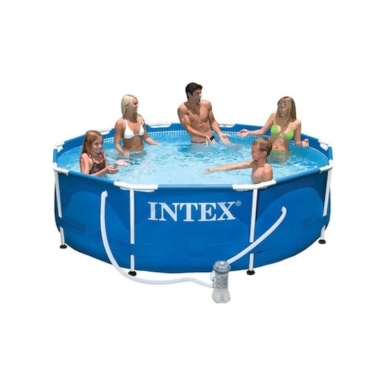 Intex Φουσκωτή Πισίνα Στρογγυλή Με Φίλτρο Για Εξωτερικό Χώρο, 305x76cm,  28202 image 0