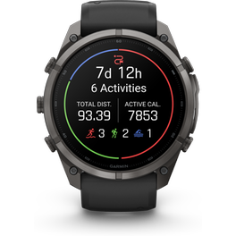 Smartwatch Garmin Fenix 9 Pro inReach 51mm - Carbon Grey DLC Titanium with Black/Pebble Gray