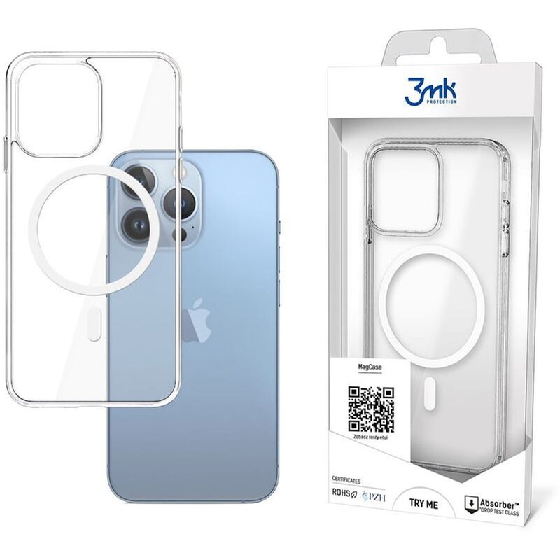Θήκη Apple iPhone 13 Pro - 3MK Magcase - Διάφανο