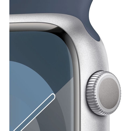 Apple Watch Series 9 Aluminium Silver GPS 45mm - Storm Blue Medium/Large image 1
