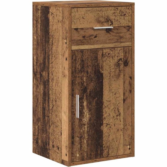 Γωνιακό Γραφείο VidaXL με Συρτάρι και Ράφι 102x88x75 cm - Παλιό Ξύλο image 4