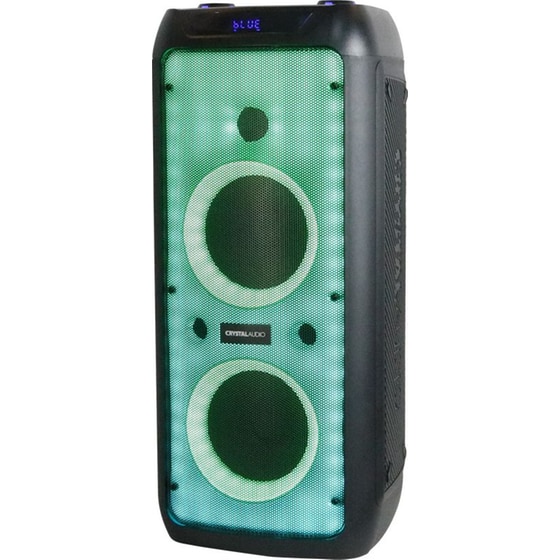 Party Speaker Crystal Audio PRT-16 TWS 120W Karaoke με Ασύρματo Μικρόφωνo - Μαύρο image 3