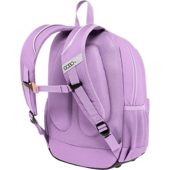 Σχολική Τσάντα Πλάτης Polo Pins Lilac (+δώρο Πορτοφολάκι Polo) image 2