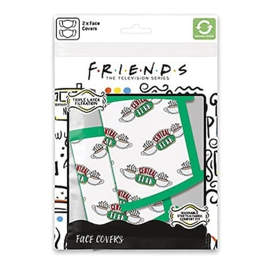 Υφασμάτινη Μάσκα Προστασίας Pyramid Friends Central Perks 2 Τεμάχια image 2