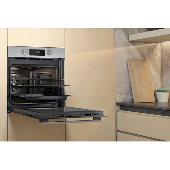 WHIRLPOOL OMK58HR0X 71 Lt Inox Εντοιχιζόμενος Φούρνος Άνω Πάγκου image 4