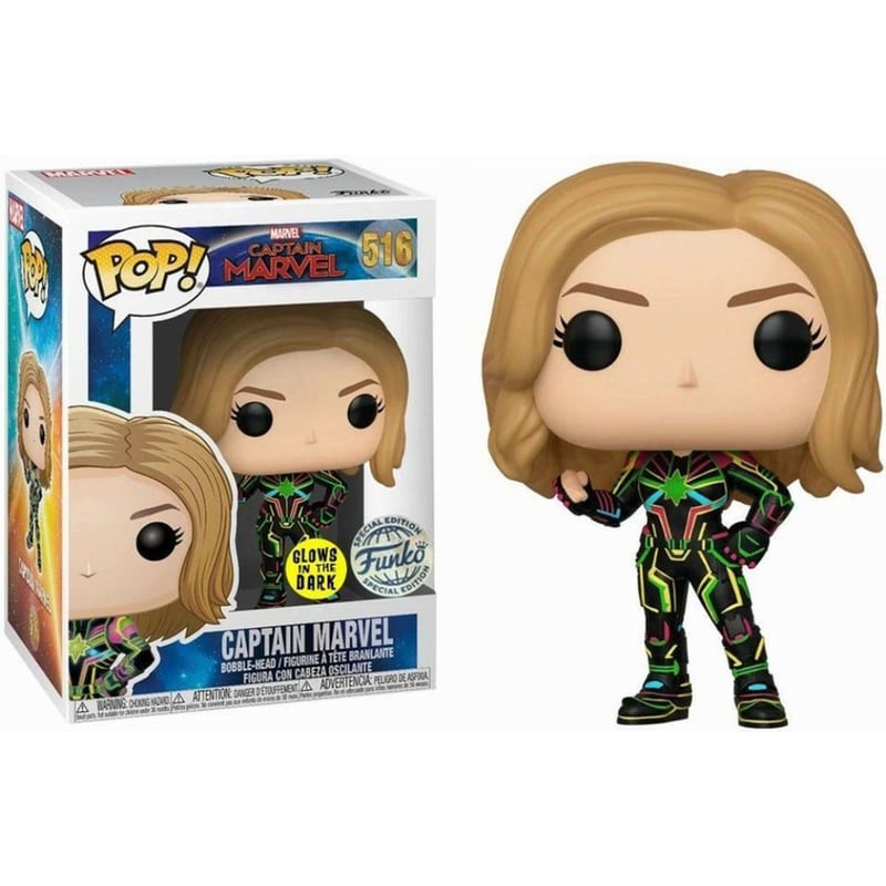 FUNKO Funko Pop! Marvel - Captain Marvel Neon Suit #516