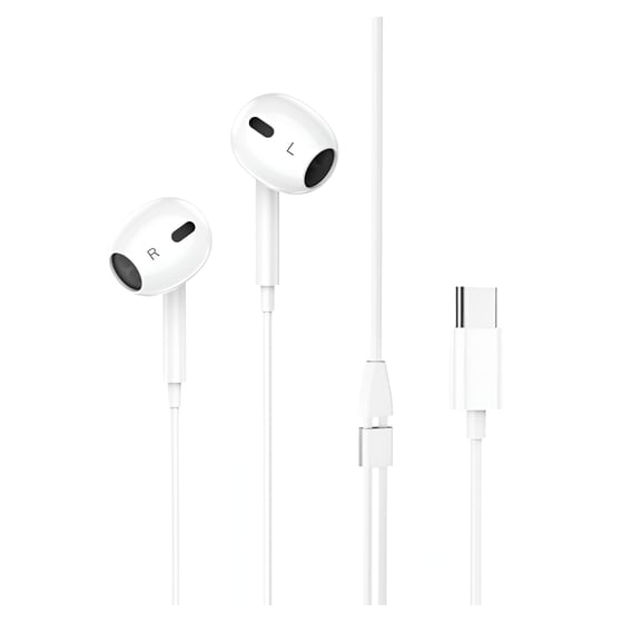 Ακουστικά Handsfree Lamtech LAM020939 USB-C - Λευκά image 0