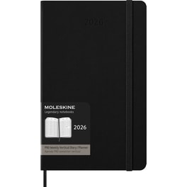 Ημερολόγιο Εβδομαδιαίο Moleskine 2026 12Μ Large Vertical Pro Black Hard