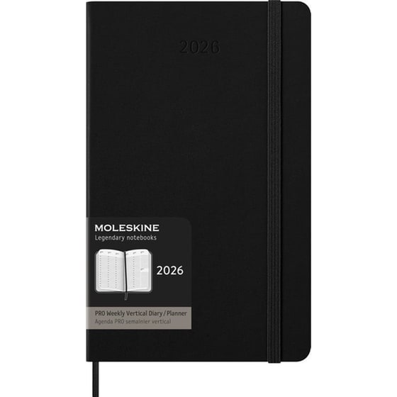 Ημερολόγιο Εβδομαδιαίο Moleskine 2026 12Μ Large Vertical Pro Black Hard image 0