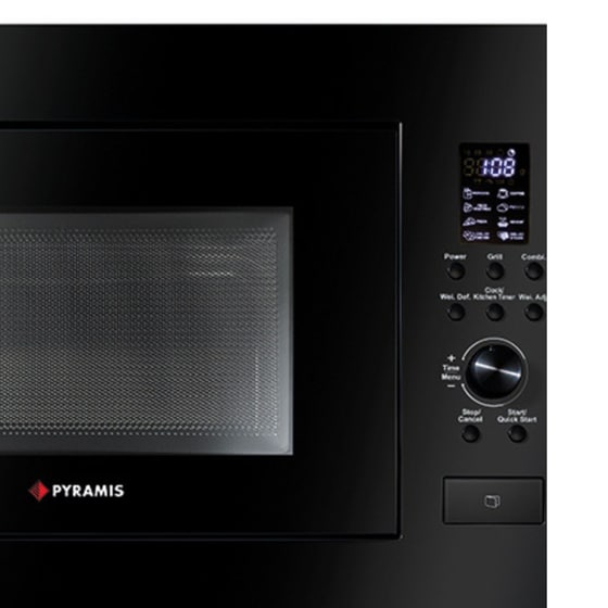 PYRAMIS 30 34011401 BL με Grill 23 Lt Μαύρο Εντοιχιζόμενος Φούρνος Μικροκυμάτων image 1