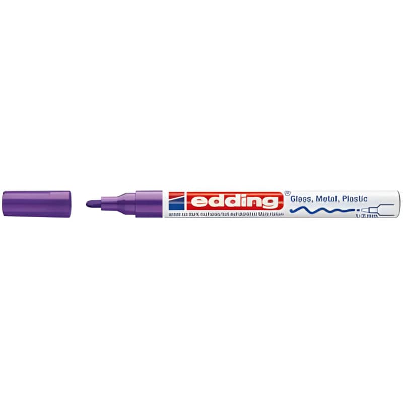 EDDING Μαρκαδόρος Ανεξίτηλος Edding 750 Λαδιού Μωβ 2.0 mm