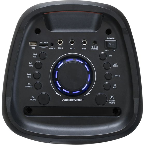Party Speaker Crystal Audio PRT-14 TWS 80W Karaoke με Ασύρματo Μικρόφωνo - Μαύρο image 6