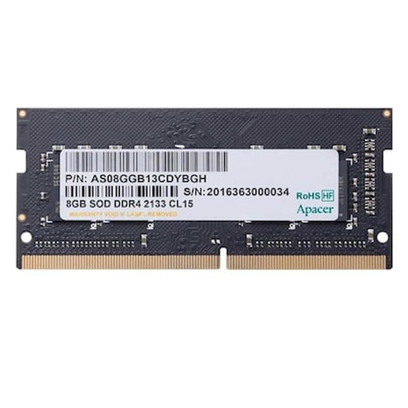 APACER Μνήμη Ram Apacer 8GB 2666MHz DDR4 Sodimm Rp για Laptop