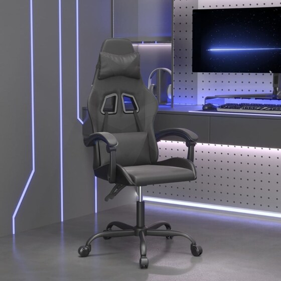 Καρέκλα Gaming VIDAXL 349551 από Τεχνητό Δέρμα - Μαύρη image 9