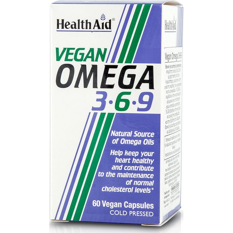 HEALTH AID Λιπαρά Οξέα Health Aidvegan Omega-3-6-9 - 60 κάψουλες