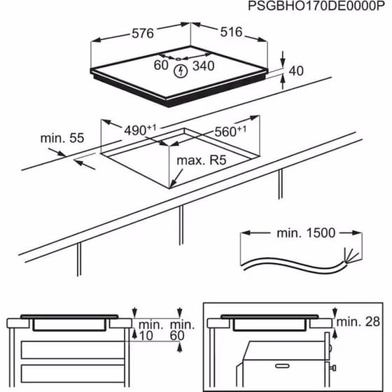 AEG HK634021 XB & BPS351161M 72 Lt Inox Eντοιχιζόμενο Σετ Φούρνος και Εστία image 7
