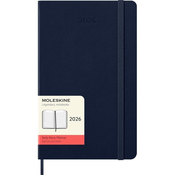 Ημερολόγιο Ημερήσιο Moleskine 2026 12Μ Large Saphire Blue Hard image 0