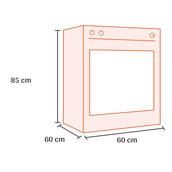 BEKO FSS 66002 GW 71 Lt Λευκό Ηλεκτρική Κουζίνα Εμαγιέ image 1