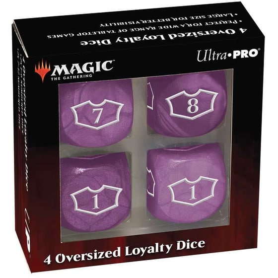 Ultra Pro - Deluxe 22mm Swamp Loyalty Dice Set With 7-12 For Magic: The Gathering image 0
