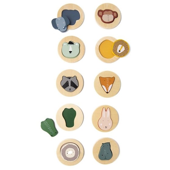 Ξύλινο Παζλ Με 10 Σφηνώματα Trixie Matching Game image 1