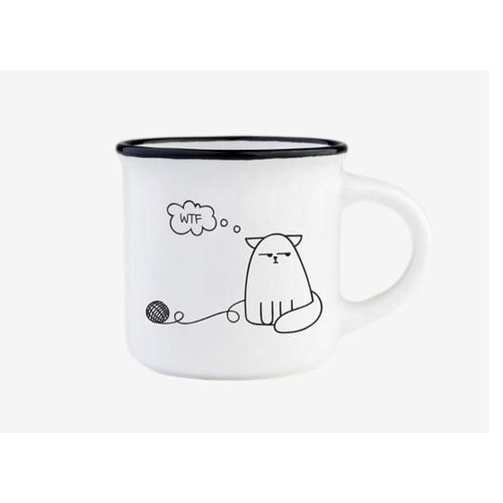 Σετ 2 τμχ Κούπες Καφέ Legami Espresso Fro Two Coffee Cup Σκύλος&Γάτα image 2