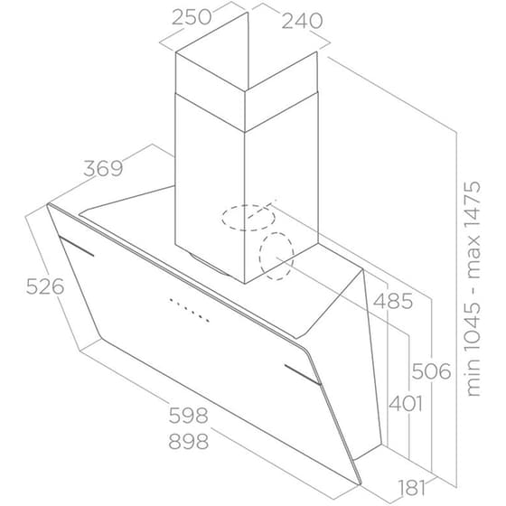 ELICA L'ESSENZA WH/A/90 90 cm Λευκό Καμινάδα - Τζάκι Απορροφητήρας image 3