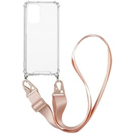 Θήκη Xiaomi Poco F3/Mi 11i - Sonique Armor Clear Με Strap  - Ροζ