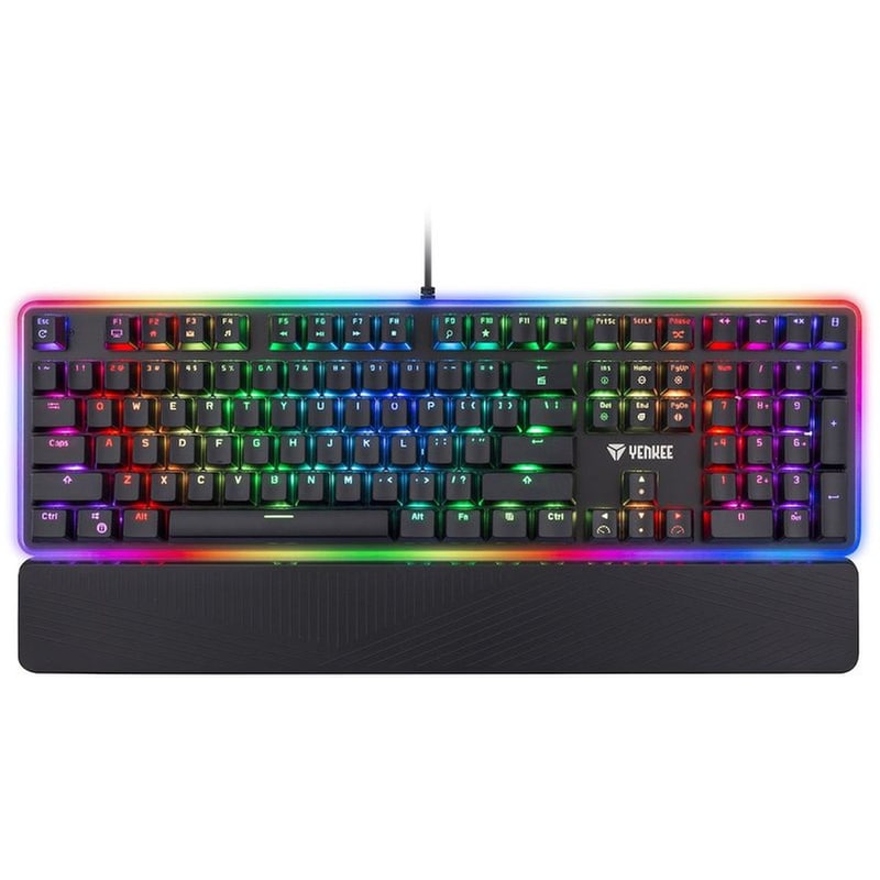 YENKEE Yenkee YKB 3400US Panzer Μηχανικό Gaming Ενσύρματο Πληκτρολόγιο RGB Μαύρο (US)