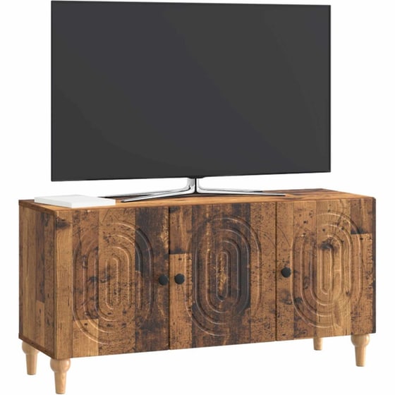 Έπιπλο Τηλεόρασης VidaXL 99 x 34,5 x 50 cm - Παλαιωμένο Ξύλο image 1