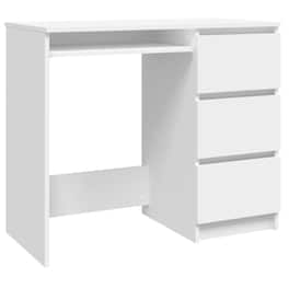 Γραφείο με Συρτάρια VidaXL από Μοριοσανίδα 90x45cm - Φυσικό