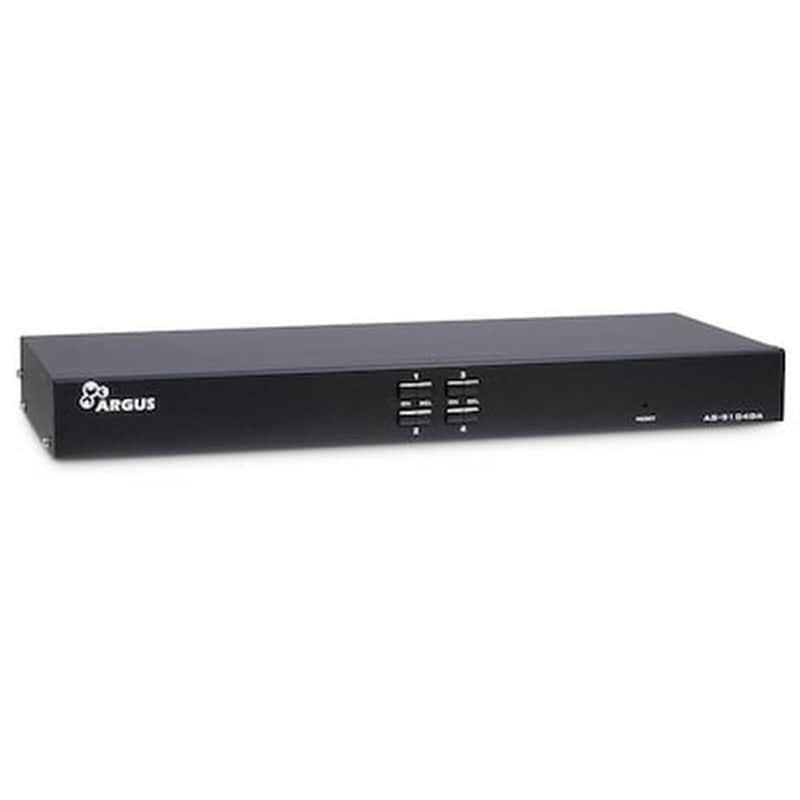 INTER-TECH KVM Switch Inter-tech AS-9104DA Network Switch Unmanaged L2 4K DVI (4096 Mbps) USB Audio