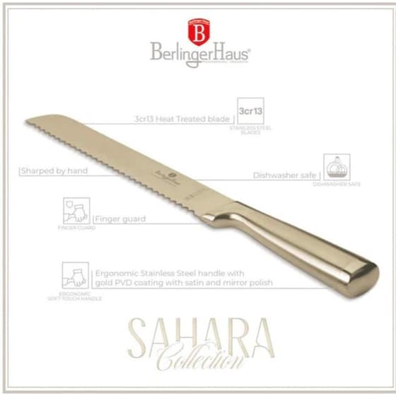 Berlinger Haus BH-2830 Μαχαίρι Φαγητού Χρυσό image 1