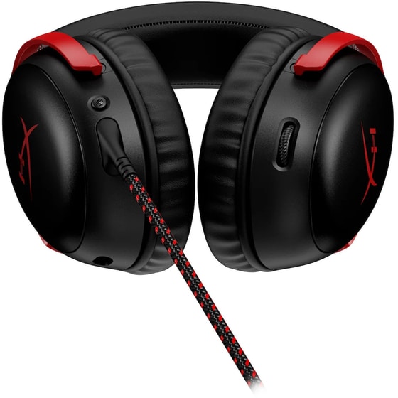 HyperX Cloud III Gaming Ενσύρματα Ακουστικά 3.5mm/USB/USB Type-C - Μαύρα/Κόκκινα image 5
