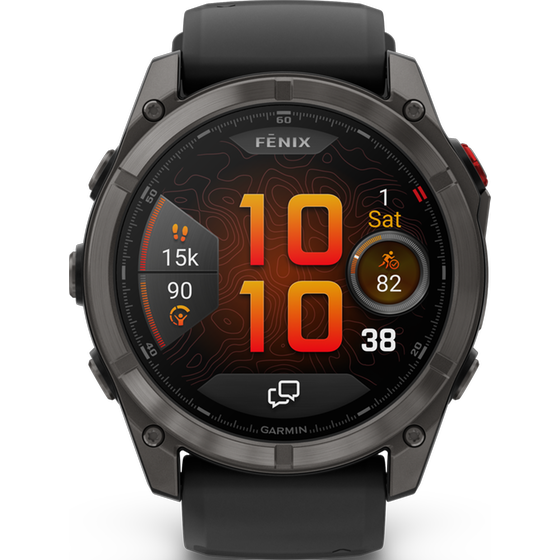 Smartwatch Garmin Fenix 8 Pro 51mm - Titanium Carbon Gray DLC with Black and Pebble Gray image 0