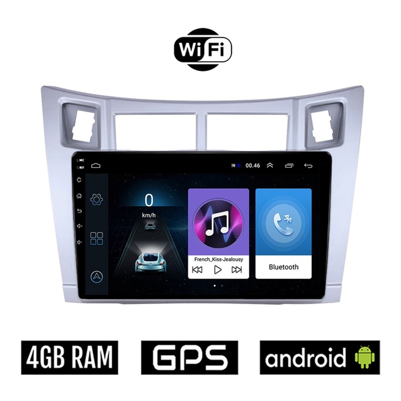 Ηχοσύστημα ΟΕΜ με Οθόνη Αφής 9 Android, GPS, Wi-Fi, Bluetooth - 4GB/64GB για TOYOTA YARIS (2006-2011)