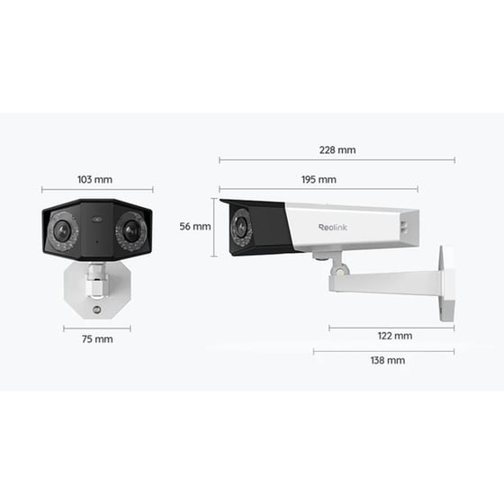 Ενσύρματη IP Camera Reolink Duo Series P730 4K Bullet / Box Αδιάβροχη image 3