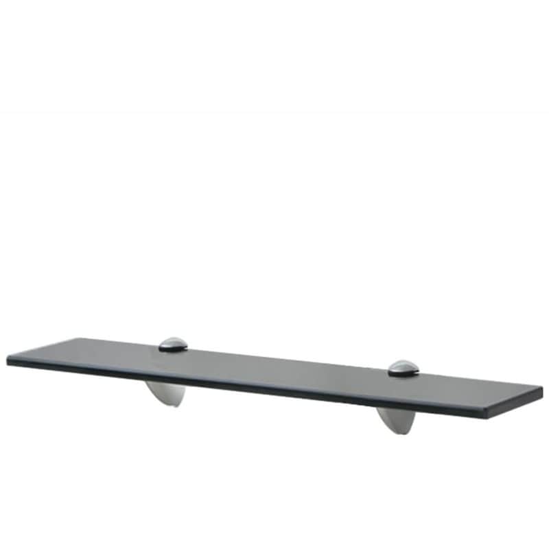 Ράφι Τοίχου VidaXL από Γυαλί 50x0.8x20 cm - Μαύρο VIDAXL