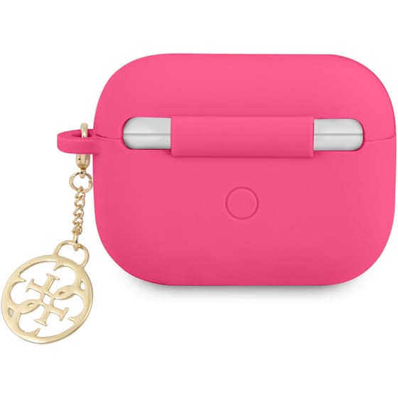 Θήκη Σιλικόνης Guess για Apple AirPods Pro Charm Charm GUAPLSC4EF - Φούξια image 1