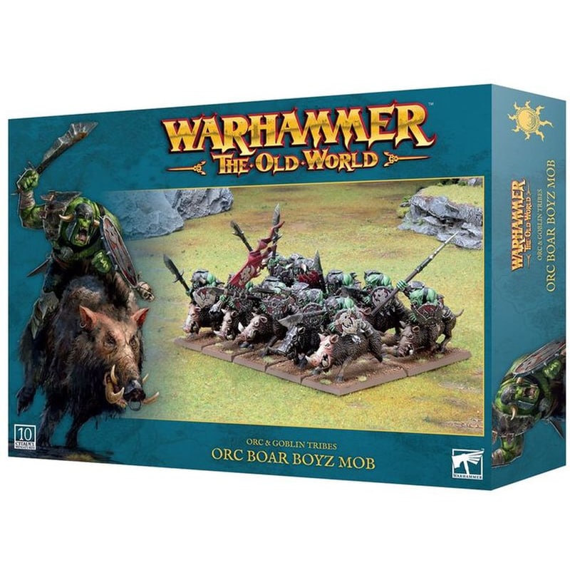 Orc And Goblin Tribes Orc Boar Boyz Mob Warhammer: The Old War GAMES WORKSHOP