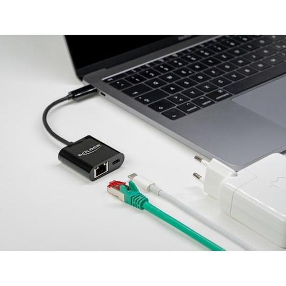 Αντάπτορας DeLock USB-C Male σε Ethernet Female image 2
