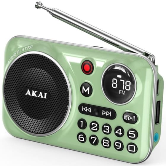 Φορητό Ραδιόφωνο Akai APR-500 - Πράσινο image 1