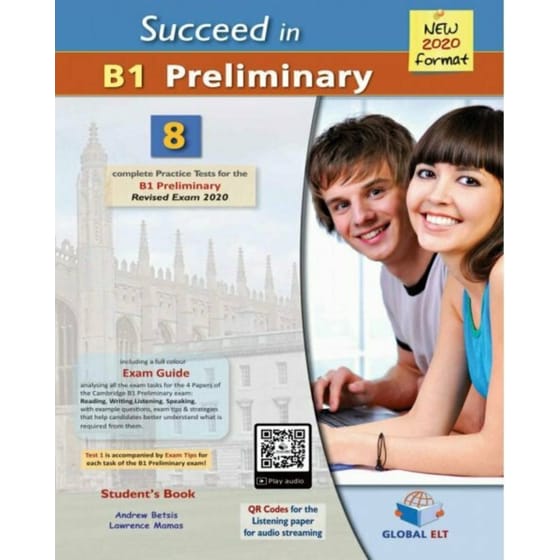 Succeed in B1 Preliminary: MP3 CD (New Exams 2020) (New Exams 2020) (ΠΡΟΣΟΧΗ Μόνο Ακουστικό Υλικό) image 0