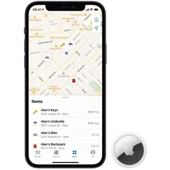 Apple Airtag 1 Pack - Ασημί MX532ZMA image 1