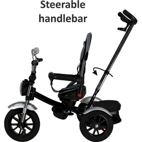 Παιδικό Ποδήλατο Τρίκυκλο Bebe Stars 360 Chopper 6 In 1,  814-188 - Μαύρο image 6