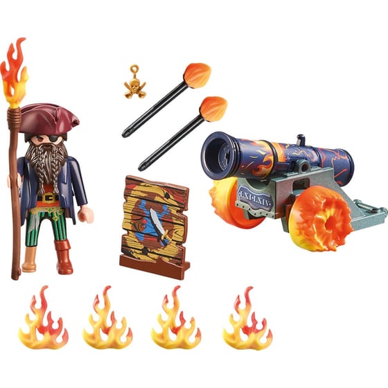 PLAYMOBIL® Pirates Gift Set Πειρατής με κανόνι (71189) image 1