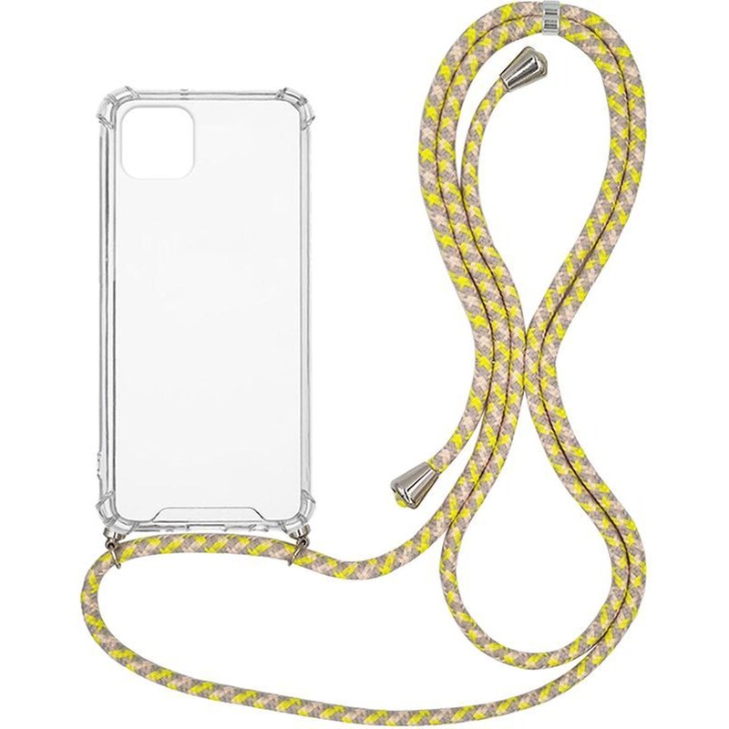 SONIQUE Θήκη Apple iPhone 11 Pro Max - Sonique με Κορδόνι Armor Clear - Κίτρινο